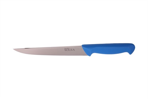 Solea Steekmes 19,5 cm Roestvrijstaal met blauw kunststof heft