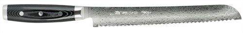Japans Yaxell Gou Broodmes 23 cm 101 laags roestvrij damast staal met canvas-micarta heft