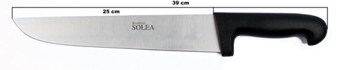 Solea Slagersmes 25 cm roestvrijstaal met PA heft